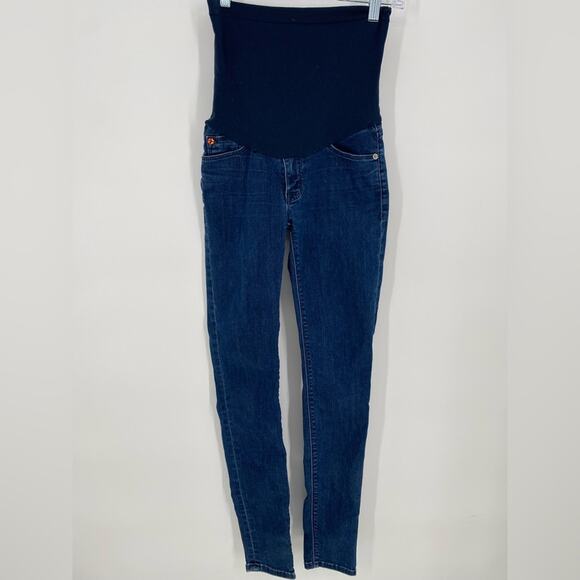 Hudson Maternity Jeans Full Belly Panel Stretchy Classic skinny Sz 25 - Picture 2 of 11